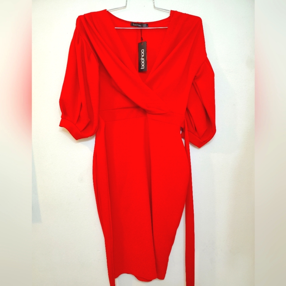 BOOHOO | Women Red Dress (NTW) - Size 12